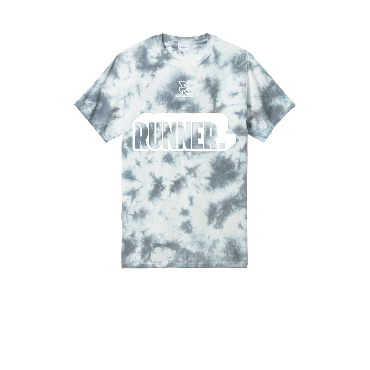 RUNNER DNA (White) - Short Sleeve Tie Dye Cotton Tee