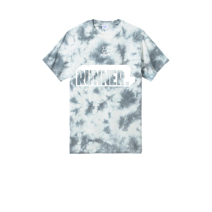 RUNNER DNA (White) - Short Sleeve Tie Dye Cotton Tee