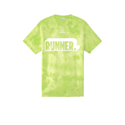RUNNER DNA (White) - Short Sleeve Tie Dye Cotton Tee