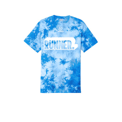 RUNNER DNA (White) - Short Sleeve Tie Dye Cotton Tee