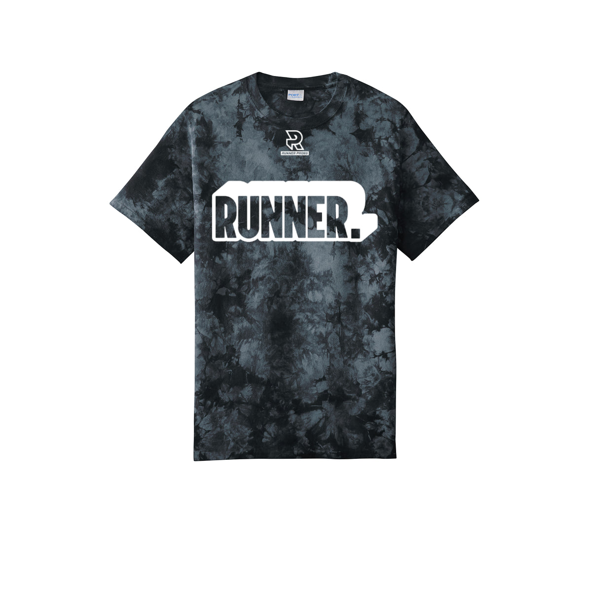RUNNER DNA (White) - Short Sleeve Tie Dye Cotton Tee