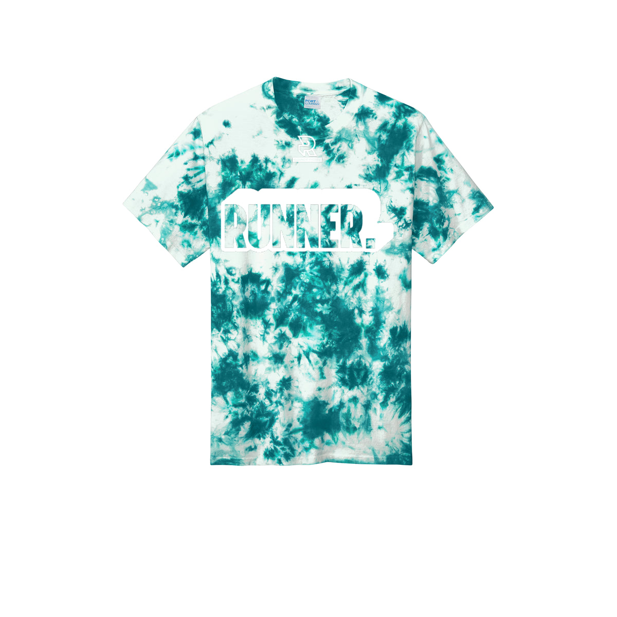 RUNNER DNA (White) - Short Sleeve Tie Dye Cotton Tee