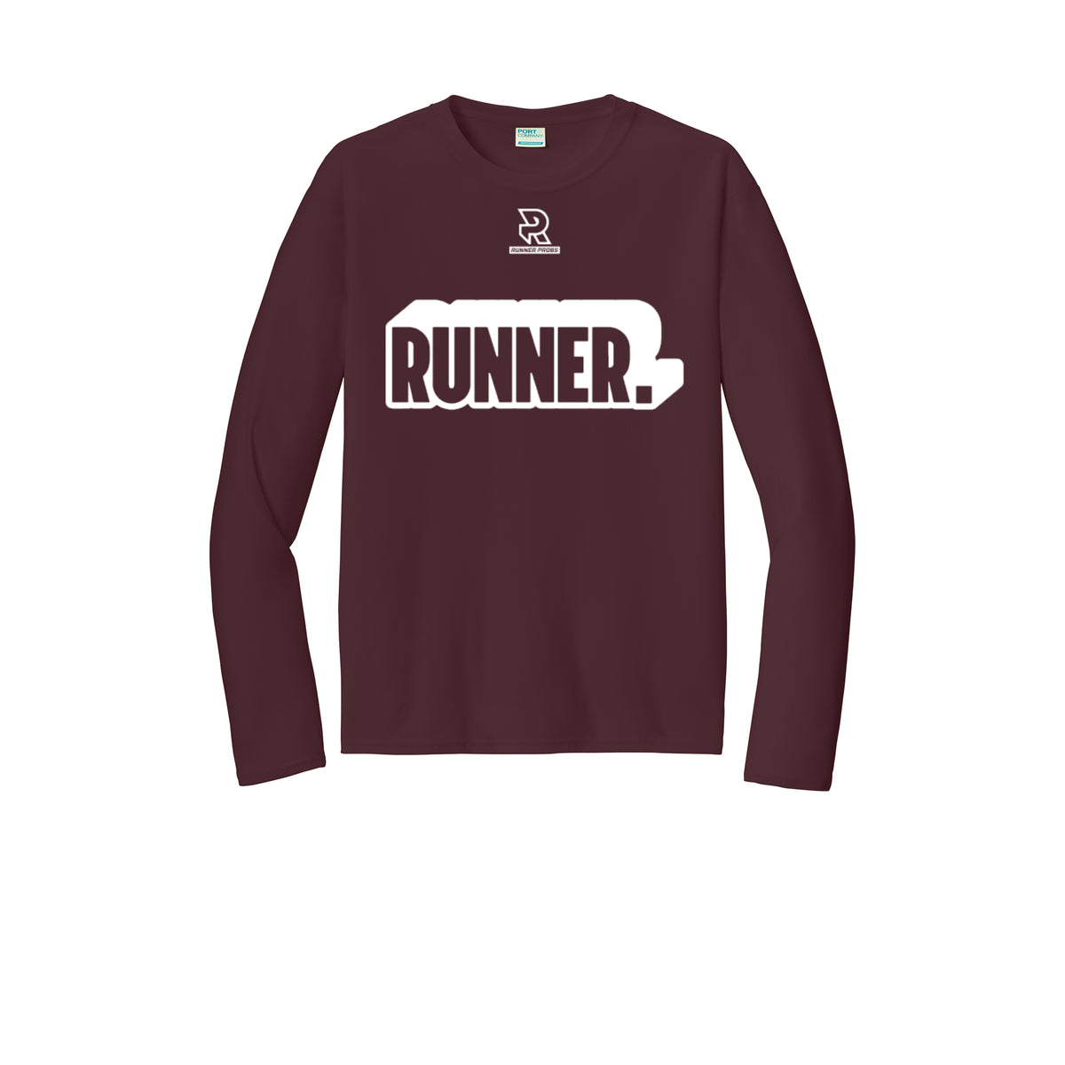RUNNER DNA (White) - Long Sleeve Performance Tee