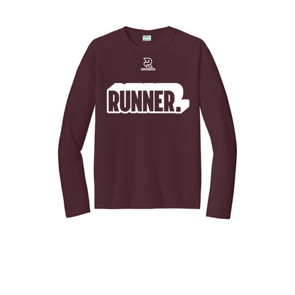 RUNNER DNA (White) - Long Sleeve Performance Tee