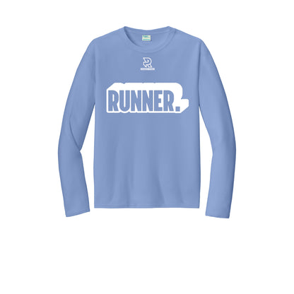 RUNNER DNA (White) - Long Sleeve Performance Tee