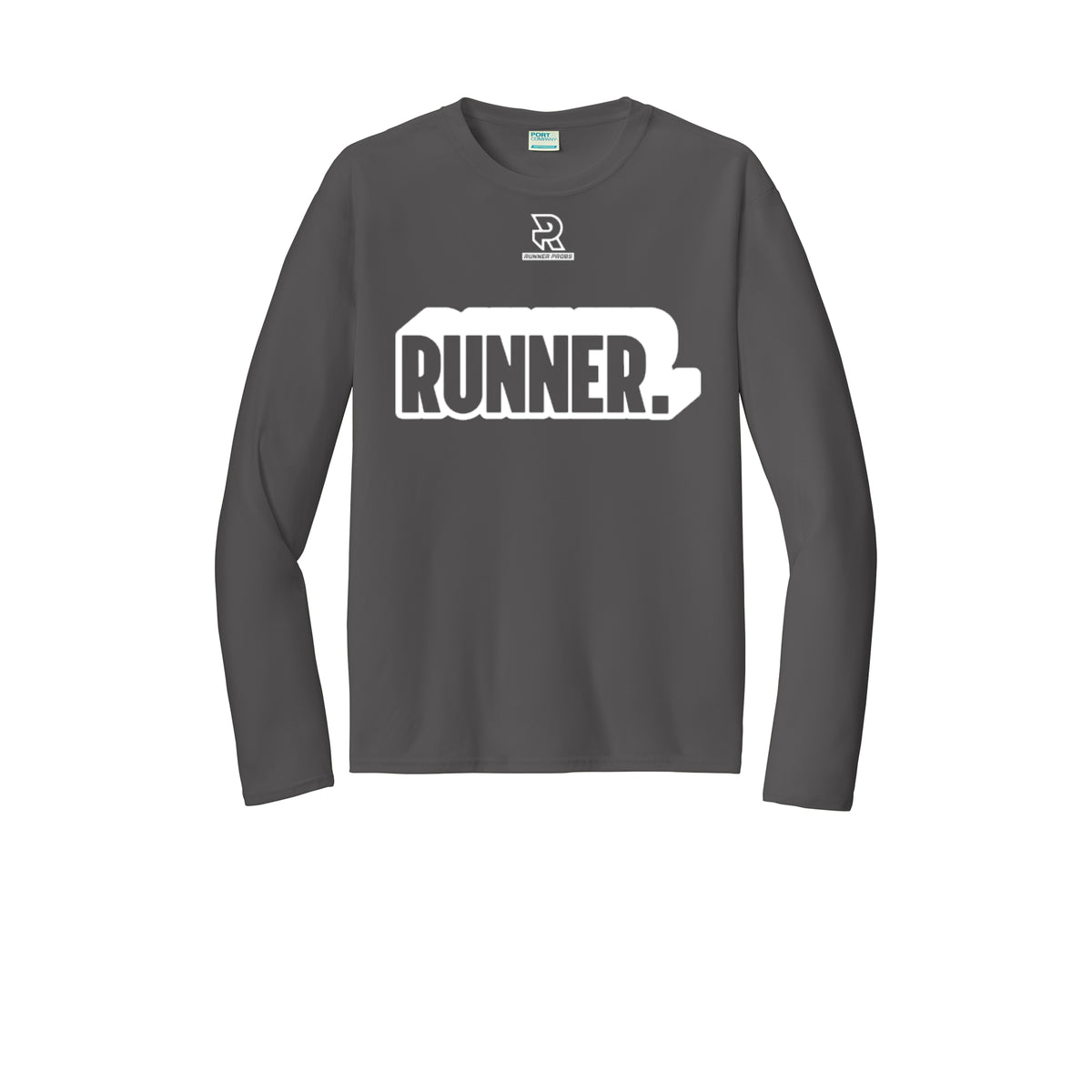 RUNNER DNA (White) - Long Sleeve Performance Tee