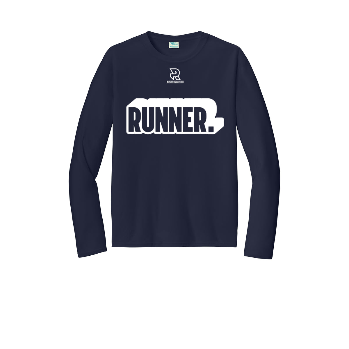 RUNNER DNA (White) - Long Sleeve Performance Tee
