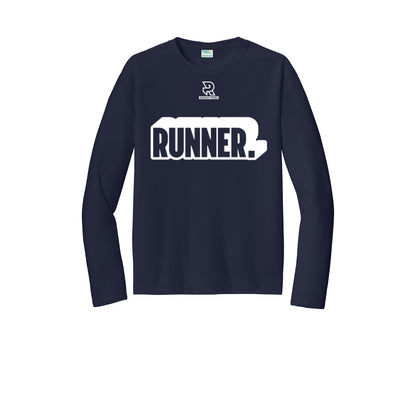 RUNNER DNA (White) - Long Sleeve Performance Tee