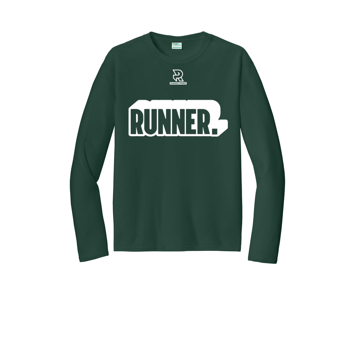 RUNNER DNA (White) - Long Sleeve Performance Tee