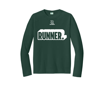 RUNNER DNA (White) - Long Sleeve Performance Tee