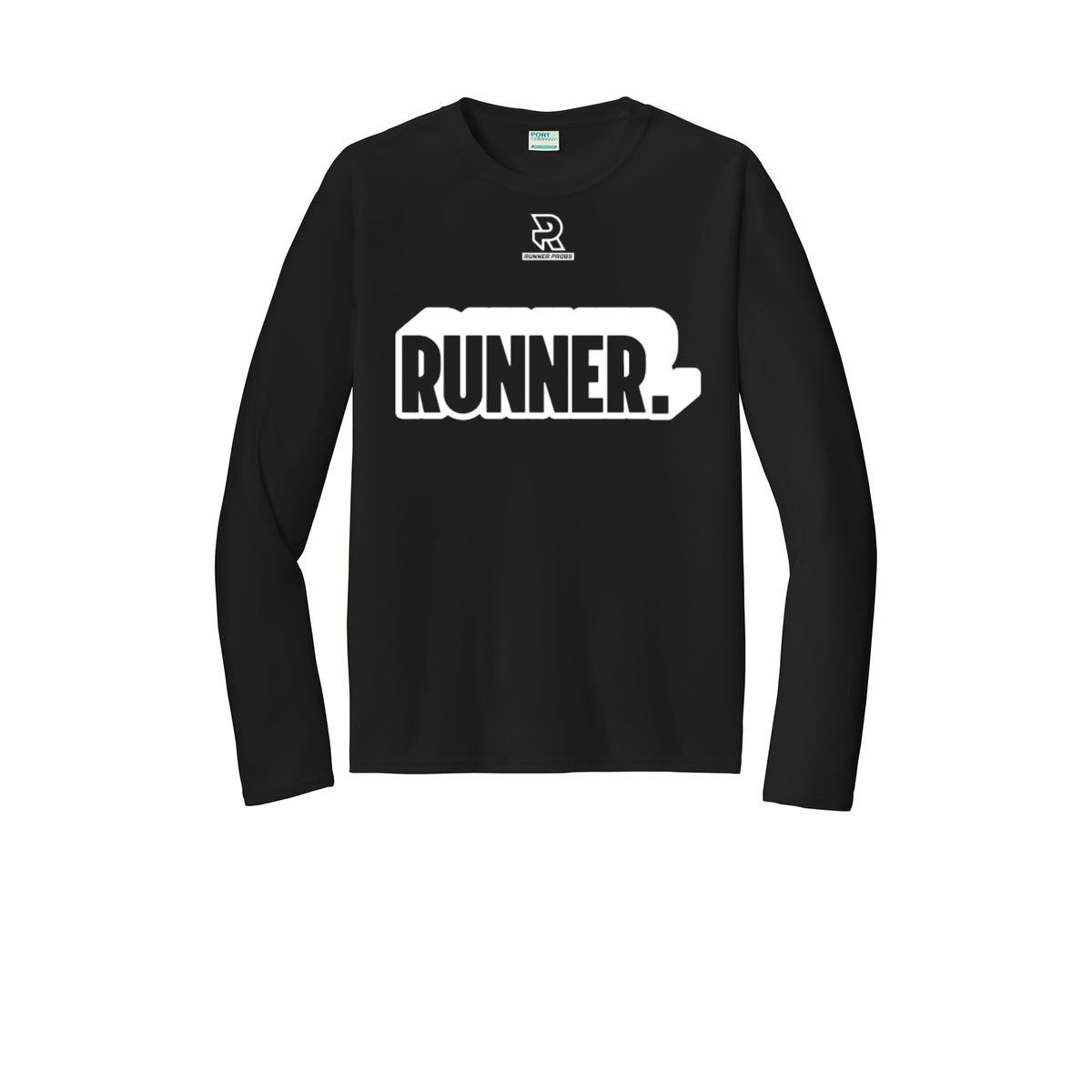 RUNNER DNA (White) - Long Sleeve Performance Tee