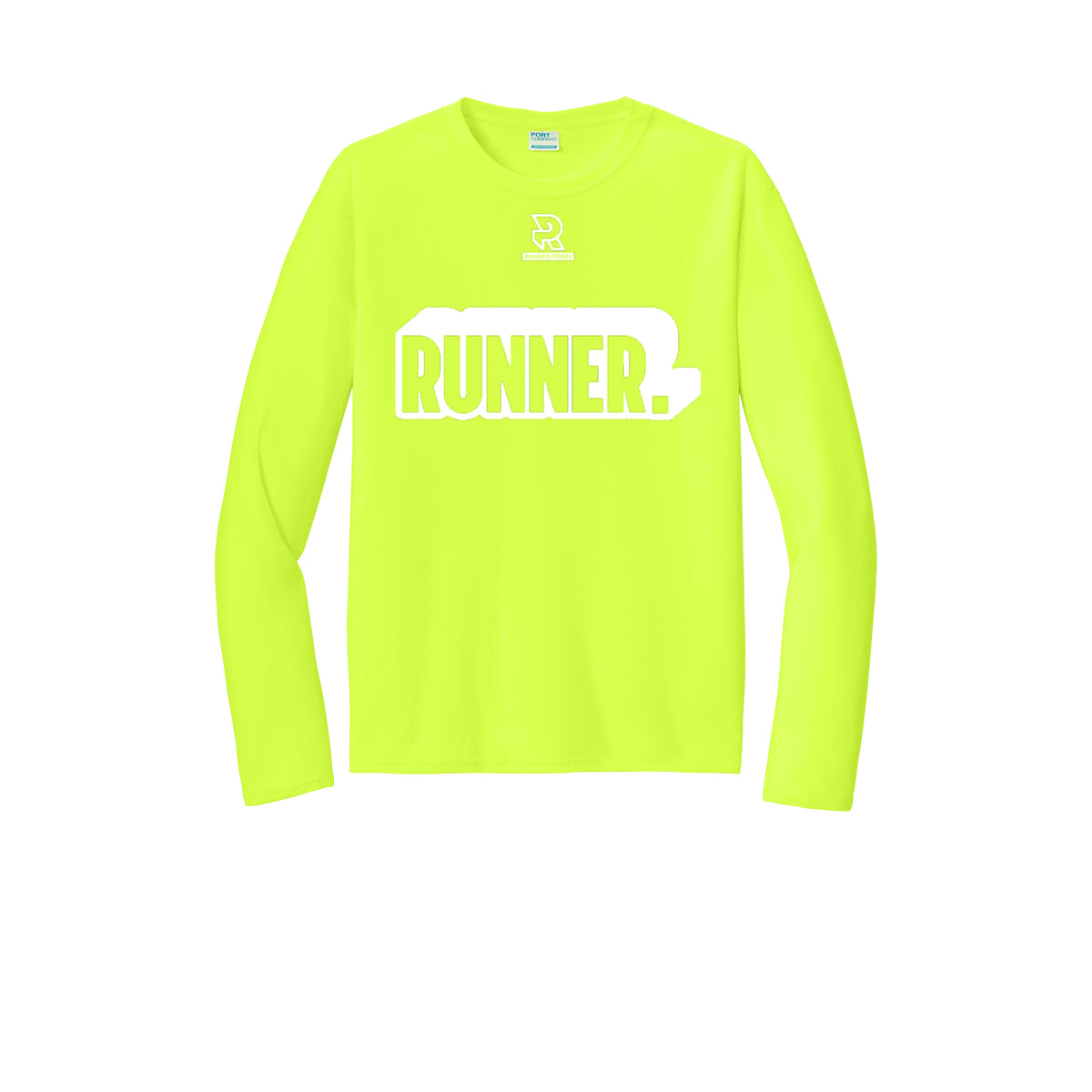 RUNNER DNA (White) - Long Sleeve Performance Tee