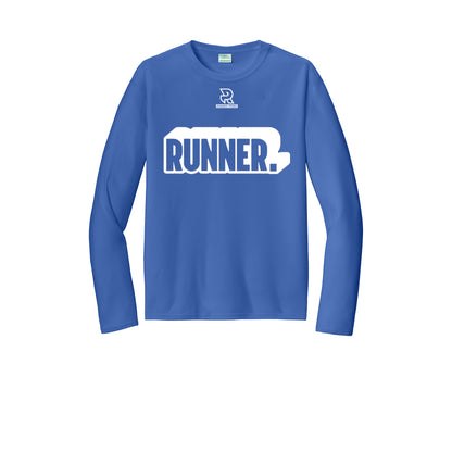RUNNER DNA (White) - Long Sleeve Performance Tee