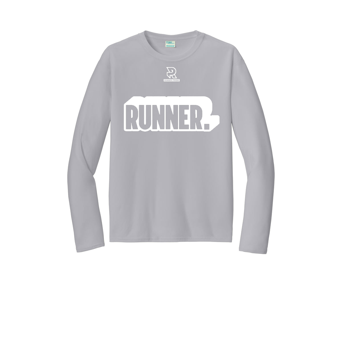 RUNNER DNA (White) - Long Sleeve Performance Tee