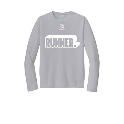 RUNNER DNA (White) - Long Sleeve Performance Tee