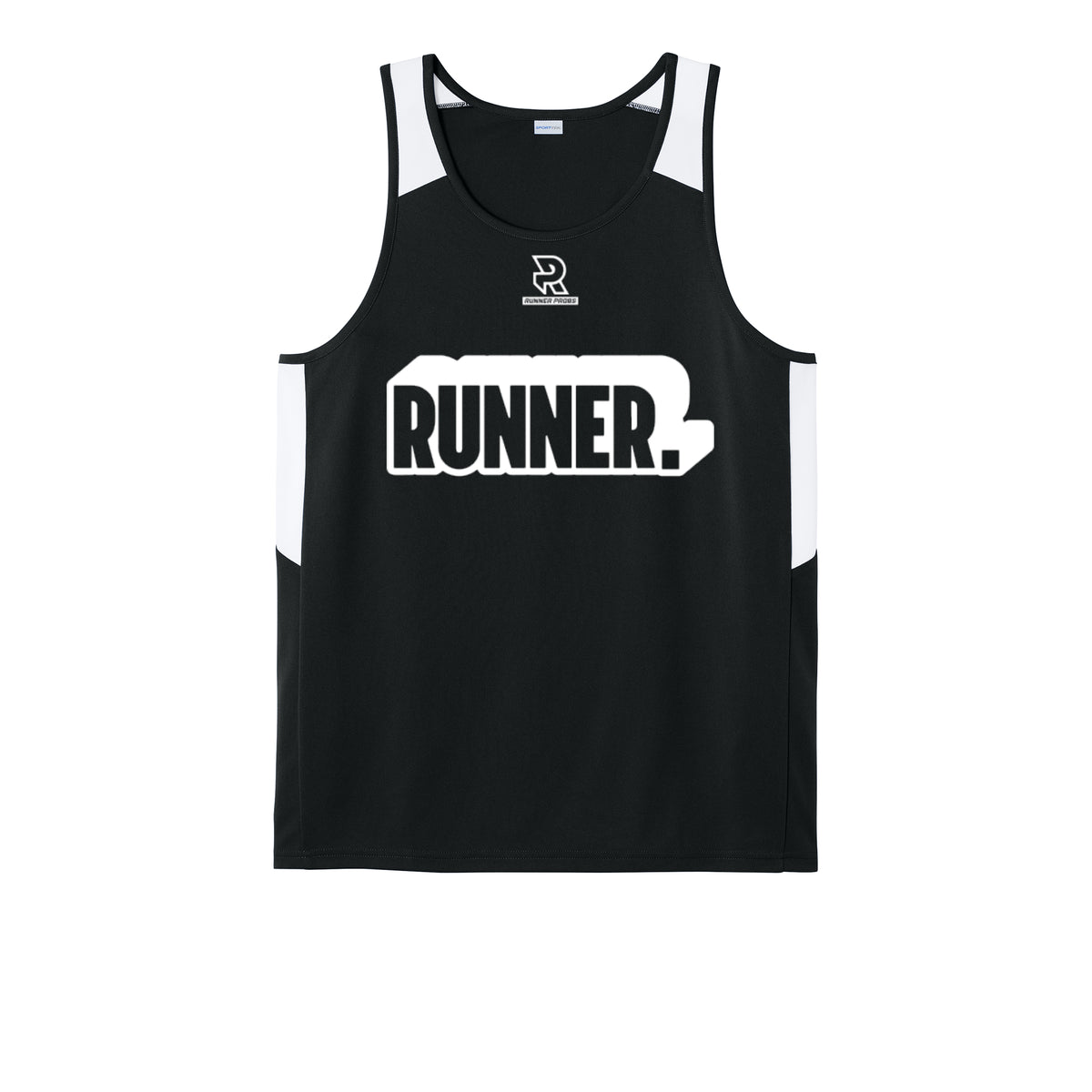 RUNNER DNA (White) - Mens Club Track Tank