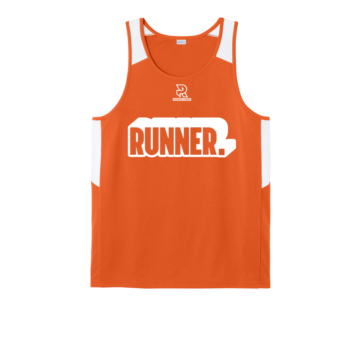 RUNNER DNA (White) - Mens Club Track Tank