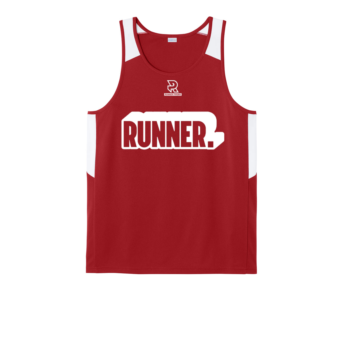 RUNNER DNA (White) - Mens Club Track Tank