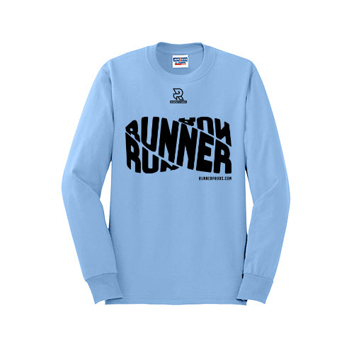 RUNNER DNA (Black) - Long Sleeve 50/50 Tee