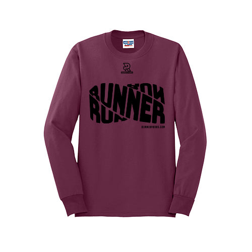 RUNNER DNA (Black) - Long Sleeve 50/50 Tee