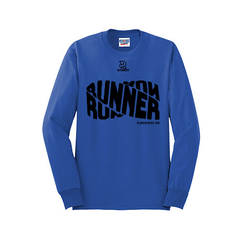 RUNNER DNA (Black) - Long Sleeve 50/50 Tee