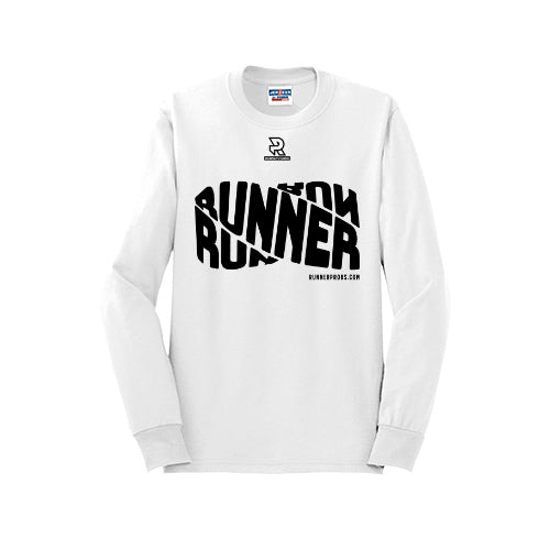 RUNNER DNA (Black) - Long Sleeve 50/50 Tee