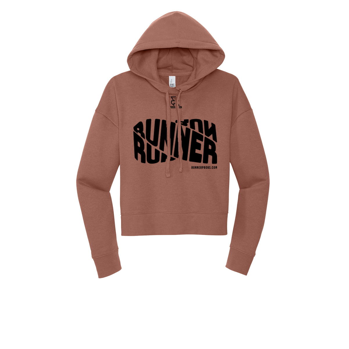 RUNNER DNA (Black) - Womens Fleece Hoodie