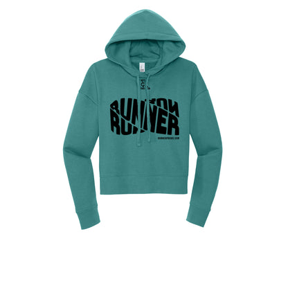 RUNNER DNA (Black) - Womens Fleece Hoodie