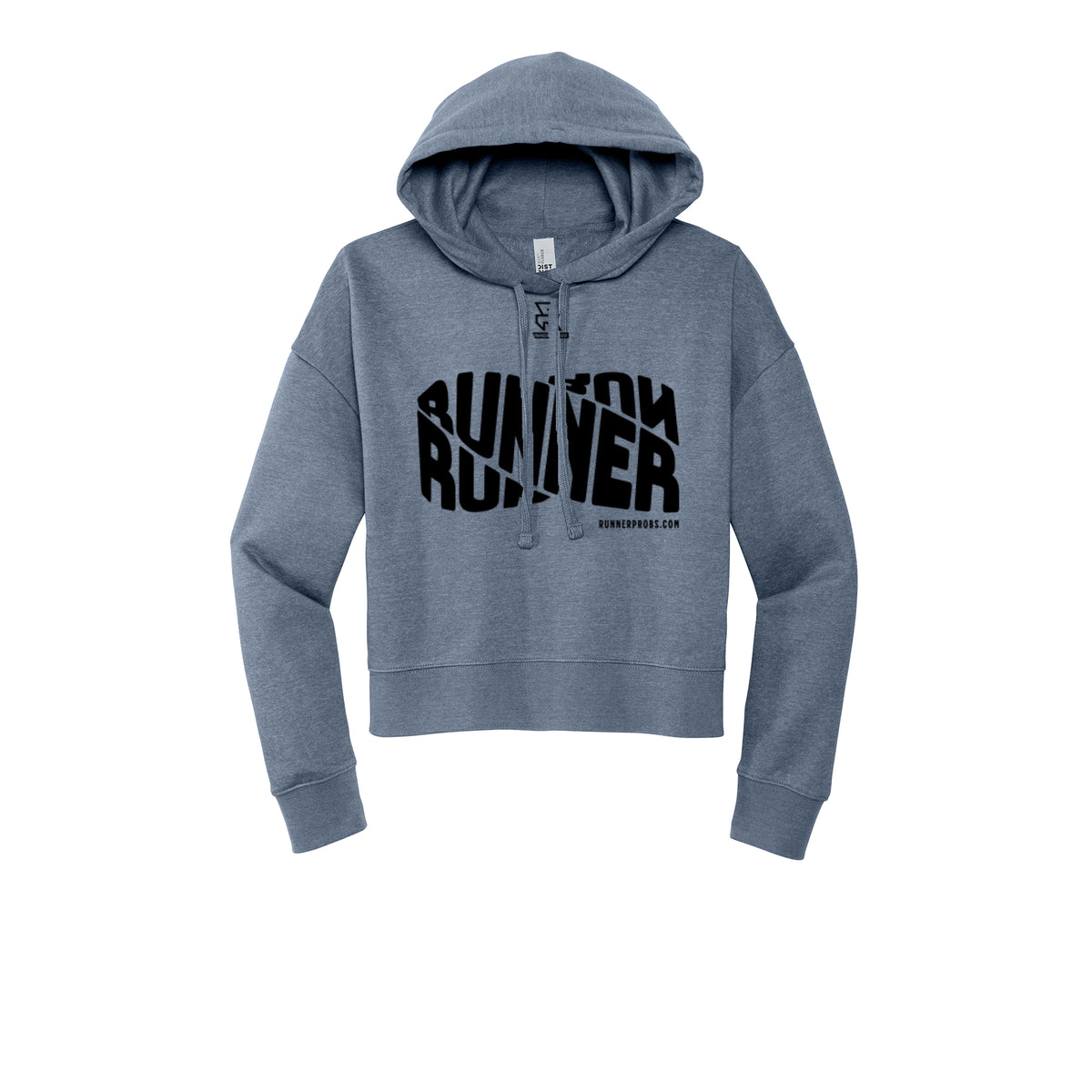 RUNNER DNA (Black) - Womens Fleece Hoodie