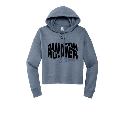 RUNNER DNA (Black) - Womens Fleece Hoodie