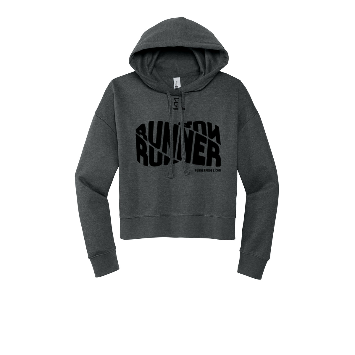 RUNNER DNA (Black) - Womens Fleece Hoodie