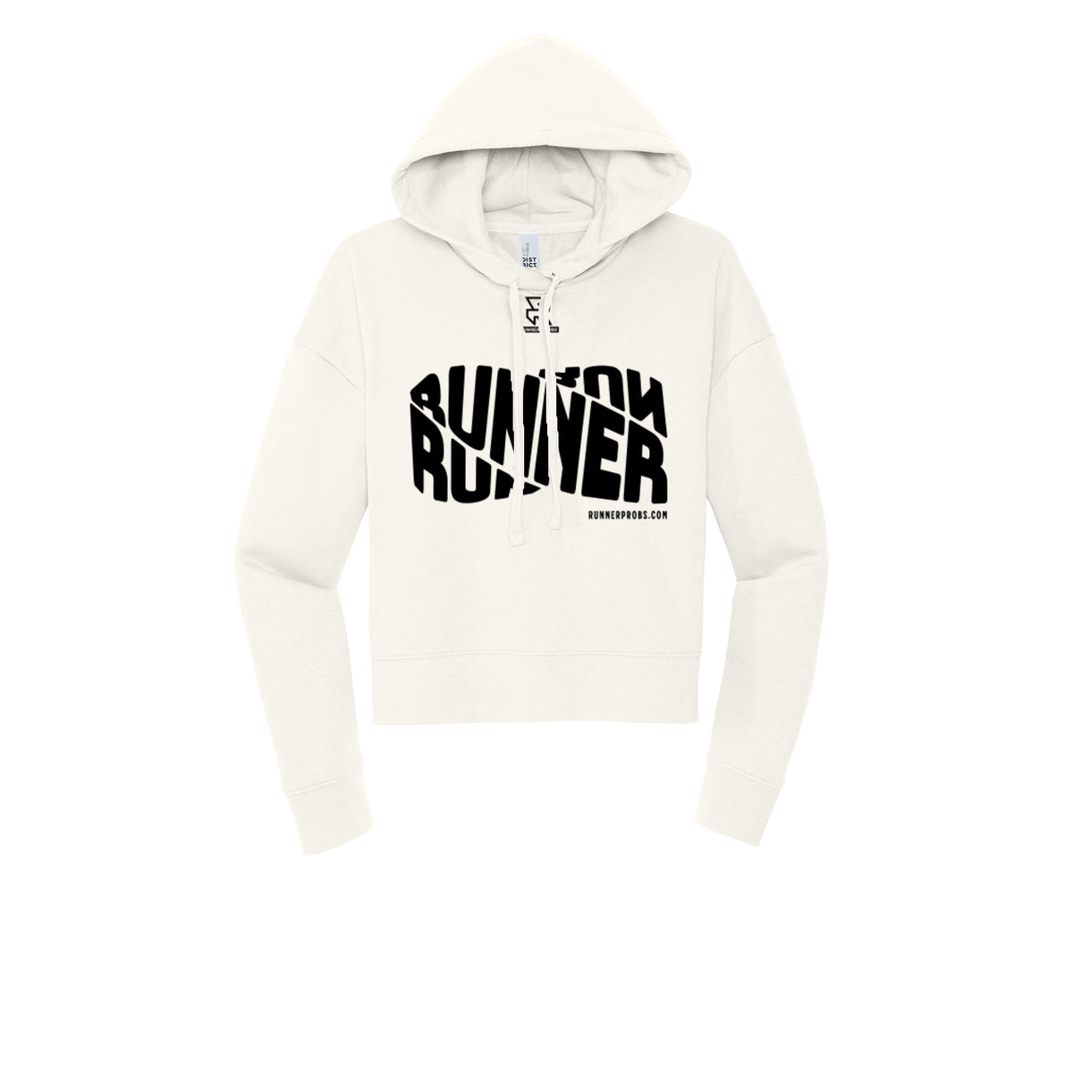 RUNNER DNA (Black) - Womens Fleece Hoodie