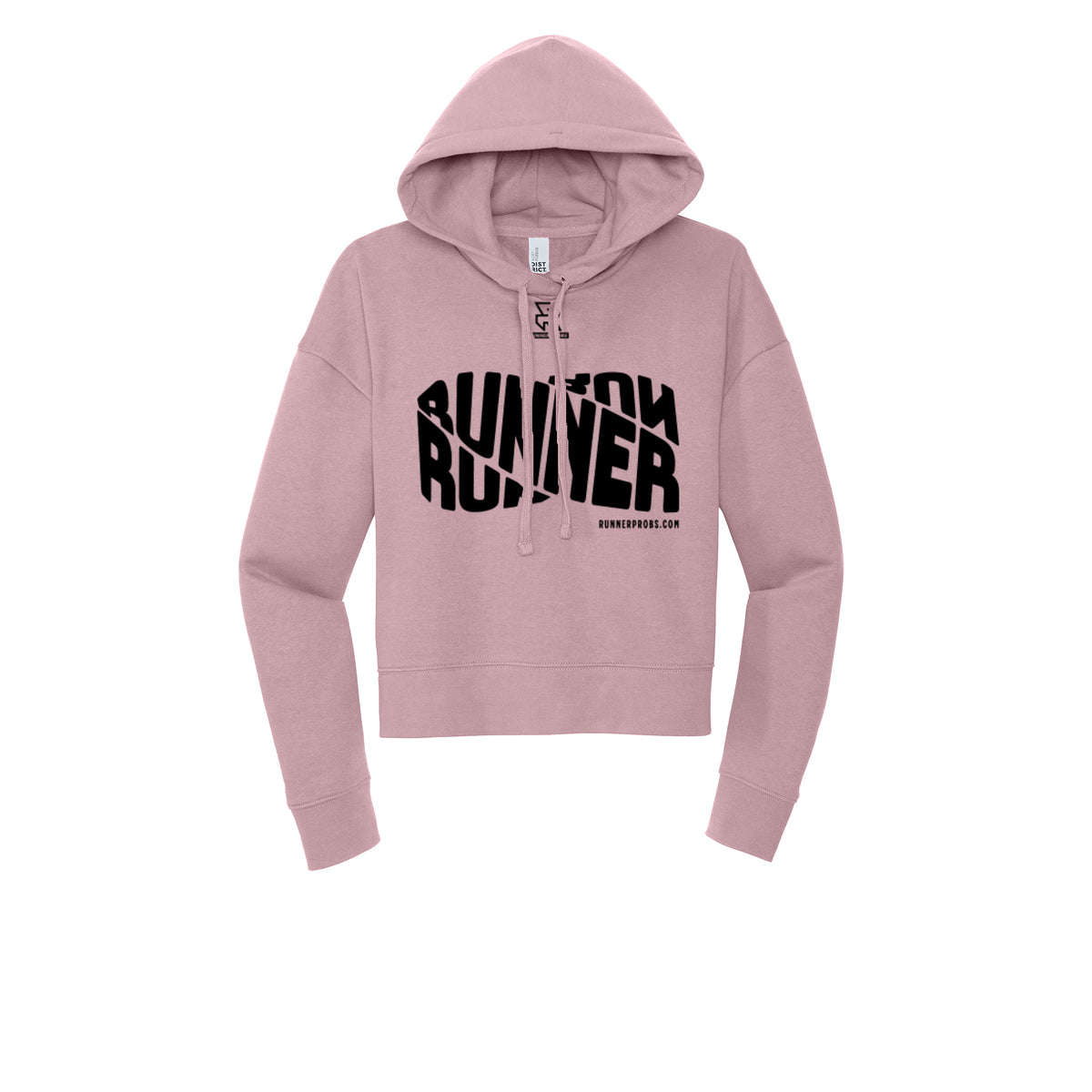 RUNNER DNA (Black) - Womens Fleece Hoodie