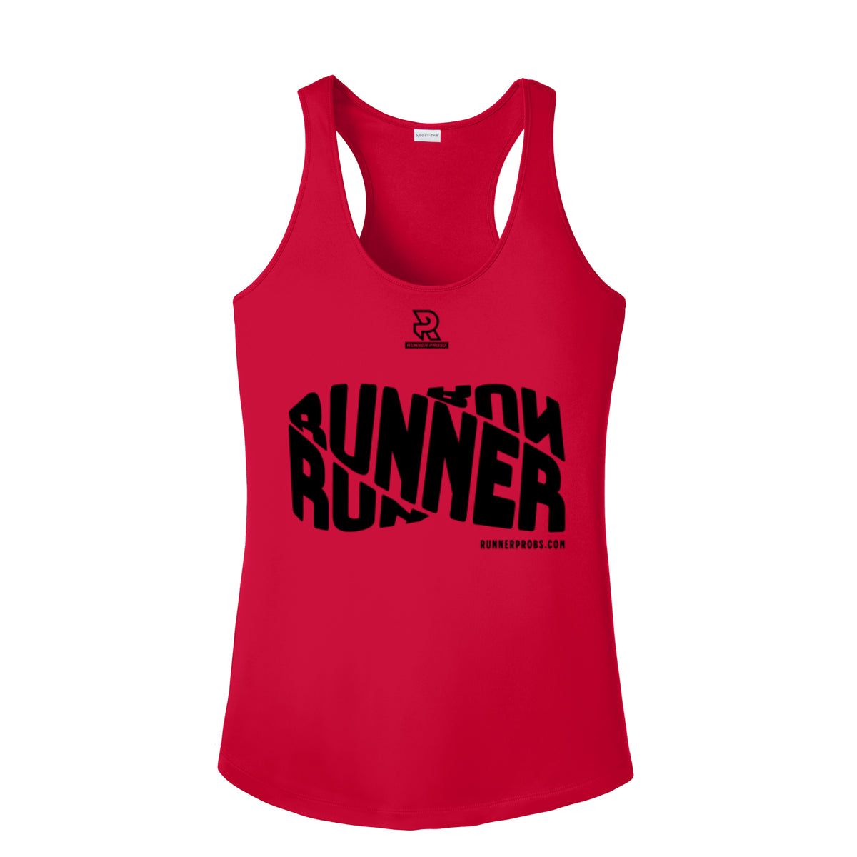 RUNNER DNA (Black) - Womens Competitor Racerback Tank