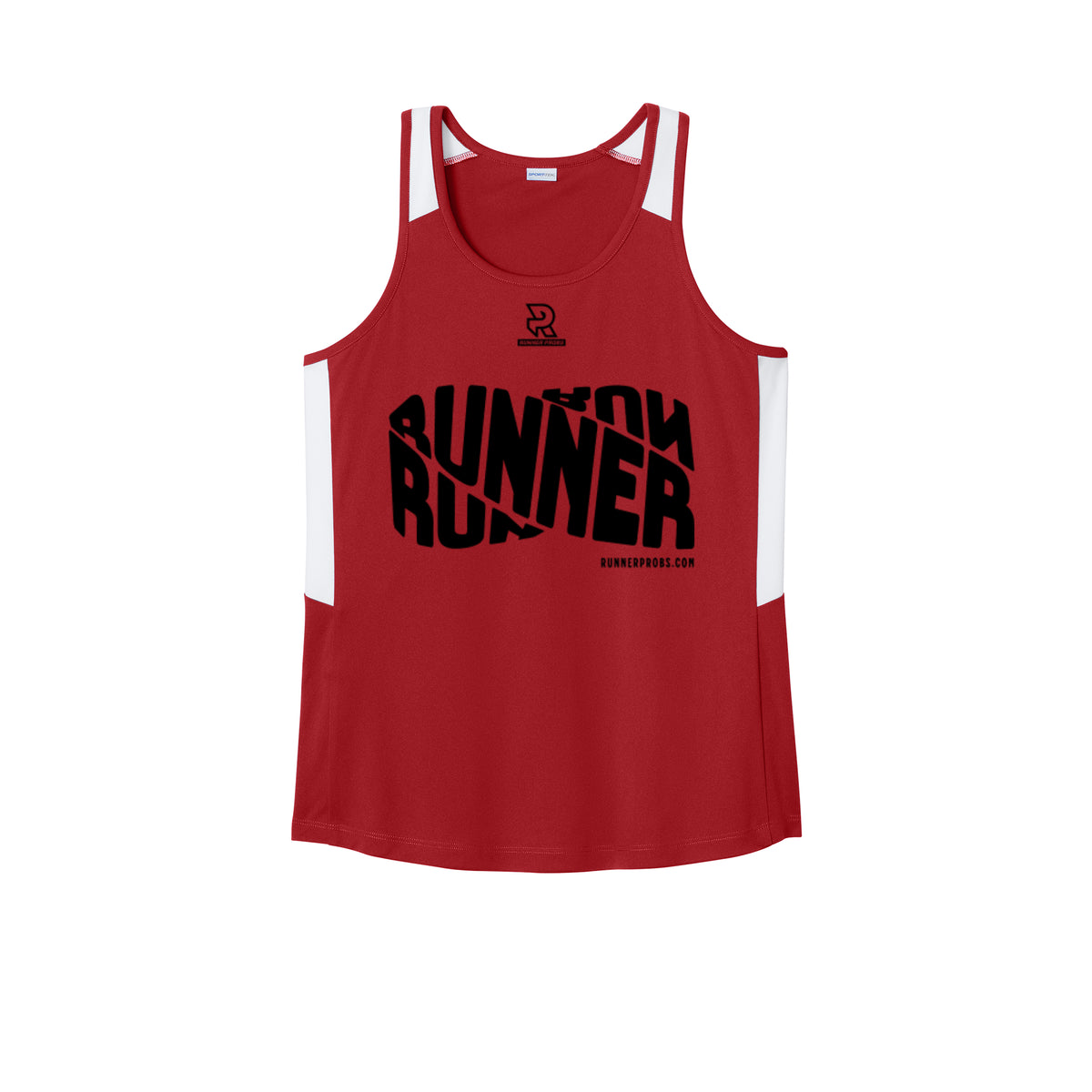 RUNNER DNA (Black) - Womens Club Track Tank
