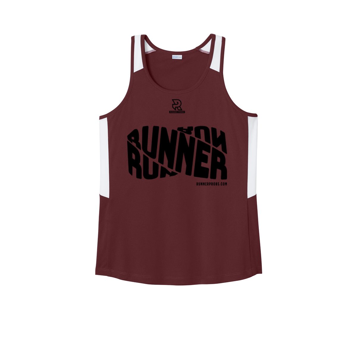 RUNNER DNA (Black) - Womens Club Track Tank