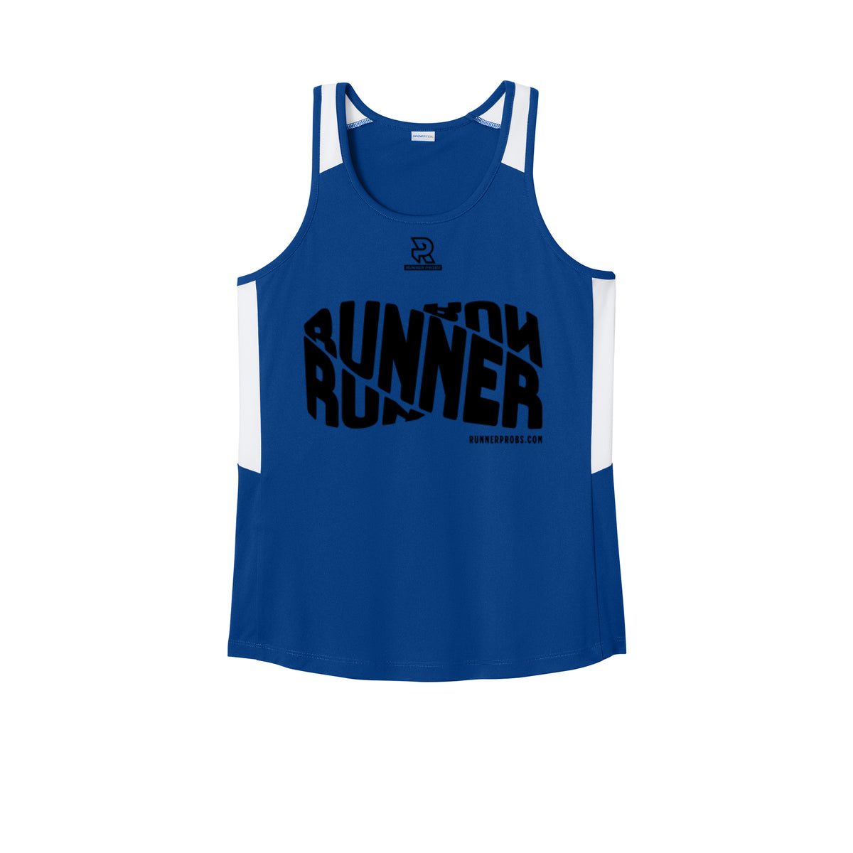 RUNNER DNA (Black) - Womens Club Track Tank