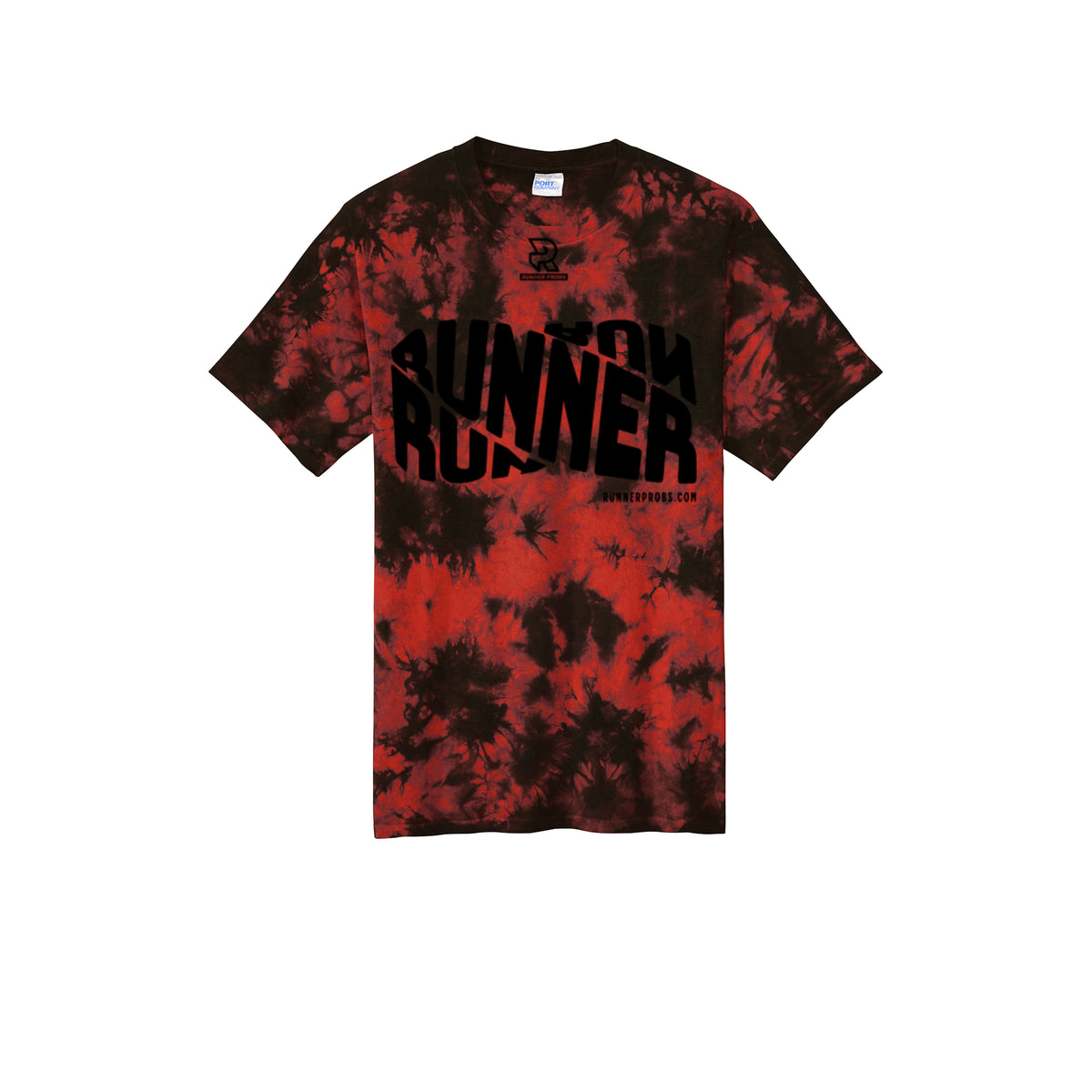 RUNNER DNA (Black) - Short Sleeve Tie Dye Cotton Tee