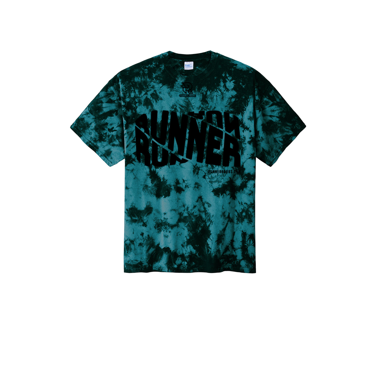 RUNNER DNA (Black) - Short Sleeve Tie Dye Cotton Tee
