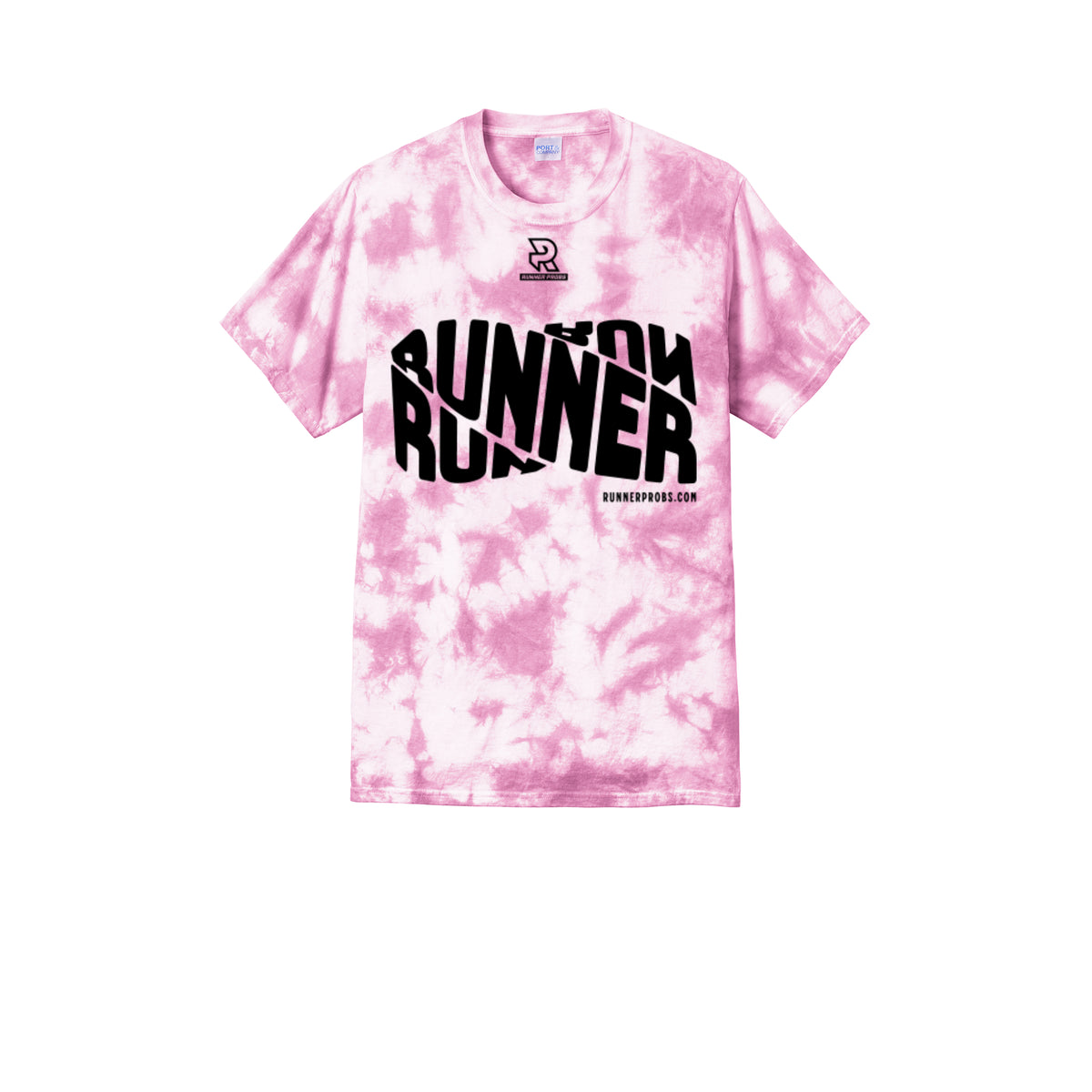 RUNNER DNA (Black) - Short Sleeve Tie Dye Cotton Tee