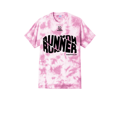 RUNNER DNA (Black) - Short Sleeve Tie Dye Cotton Tee
