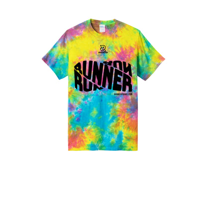 RUNNER DNA (Black) - Short Sleeve Tie Dye Cotton Tee