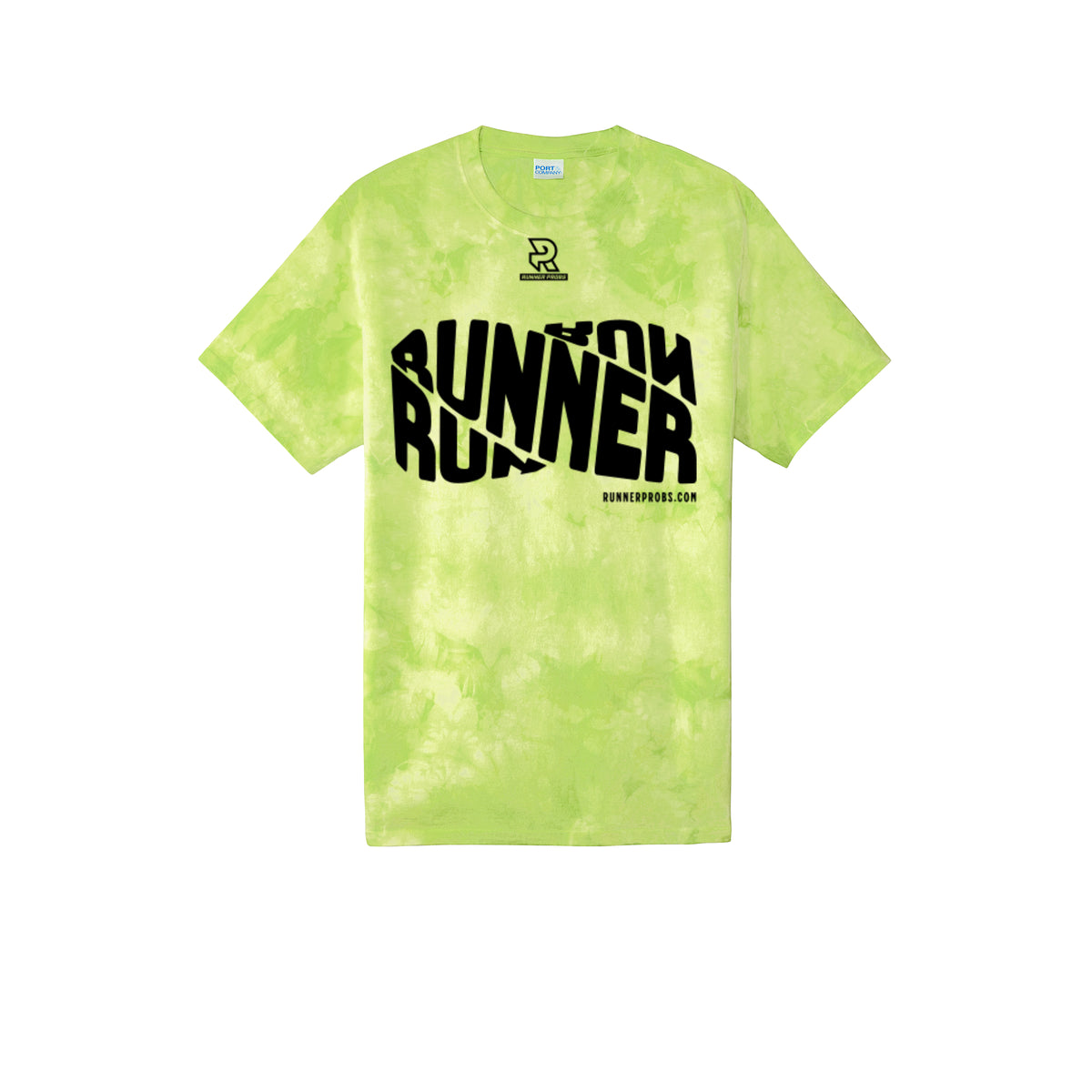 RUNNER DNA (Black) - Short Sleeve Tie Dye Cotton Tee