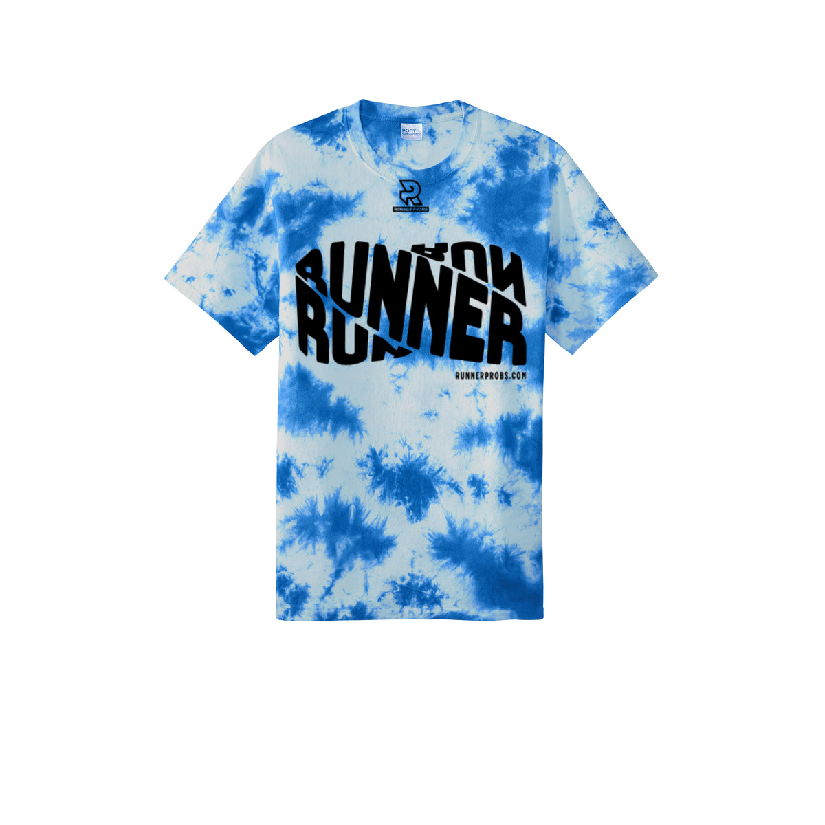 RUNNER DNA (Black) - Short Sleeve Tie Dye Cotton Tee