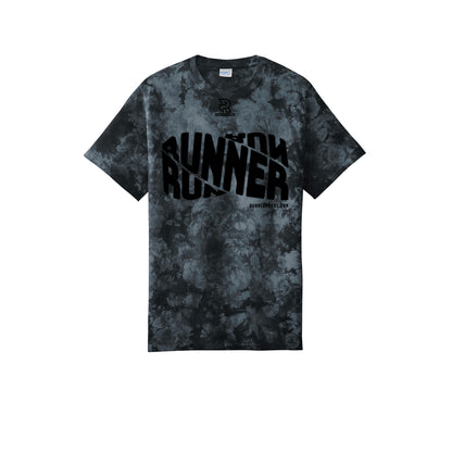 RUNNER DNA (Black) - Short Sleeve Tie Dye Cotton Tee