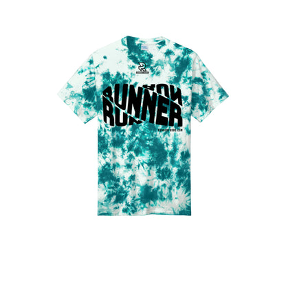 RUNNER DNA (Black) - Short Sleeve Tie Dye Cotton Tee