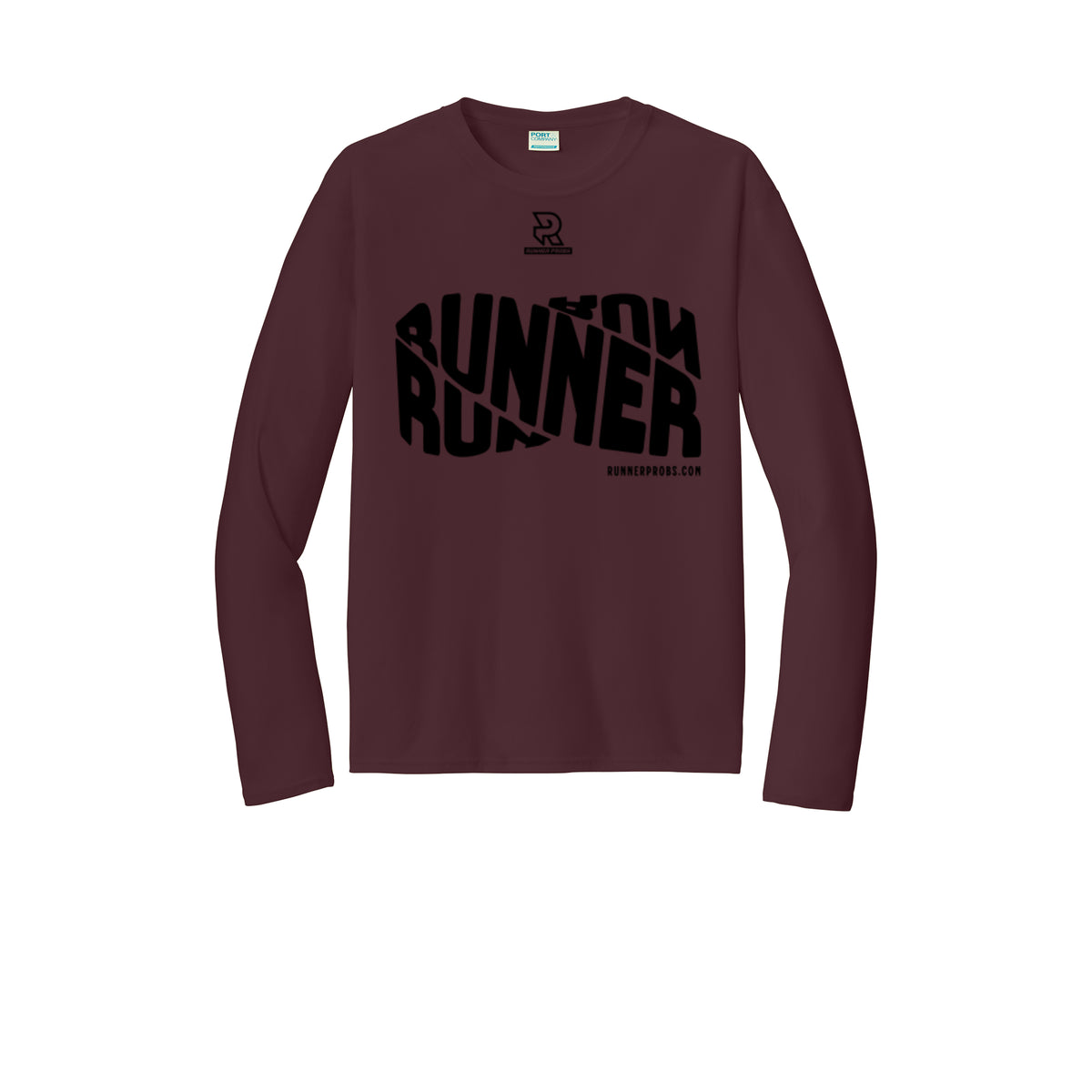 RUNNER DNA (Black) - Long Sleeve Performance Tee