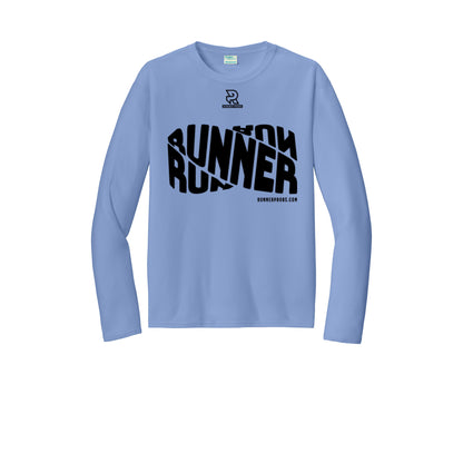 RUNNER DNA (Black) - Long Sleeve Performance Tee