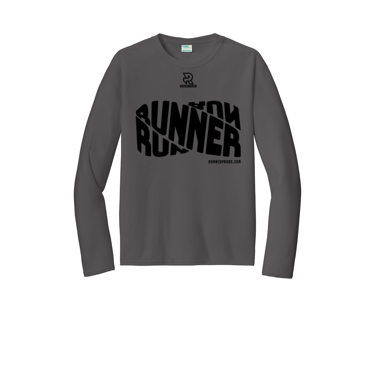 RUNNER DNA (Black) - Long Sleeve Performance Tee