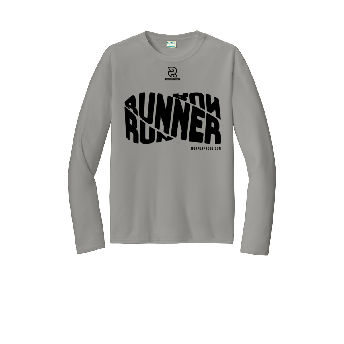 RUNNER DNA (Black) - Long Sleeve Performance Tee